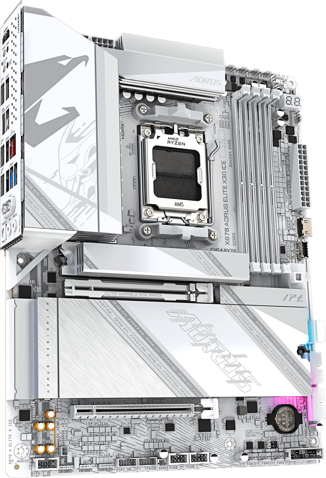 Материнcкая плата GIGABYTE AMD X870 (X870_AORUS_ELITE_X3D_ICE) фото3
