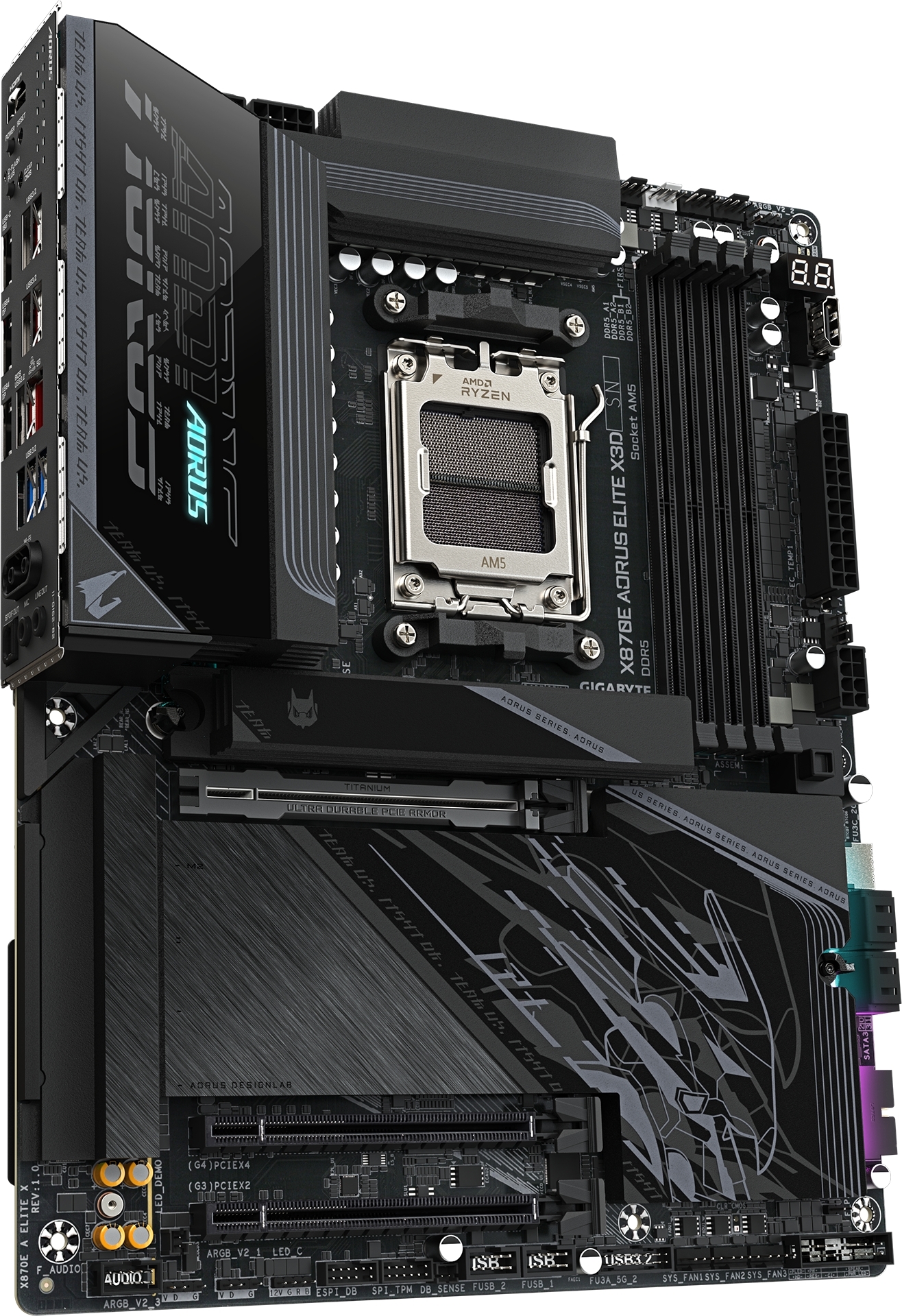 Материнcкая плата GIGABYTE AMD X870E (X870E_AORUS_ELITE_X3D) фото3