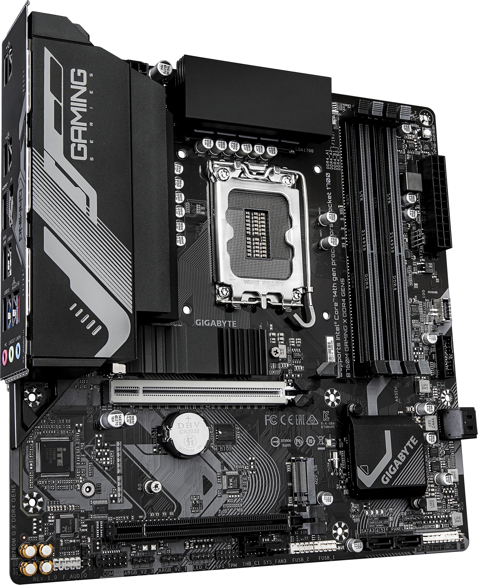Материнcкая плата GIGABYTE Intel B760 (B760M_GAMING_X_DDR4_GEN5) фото3