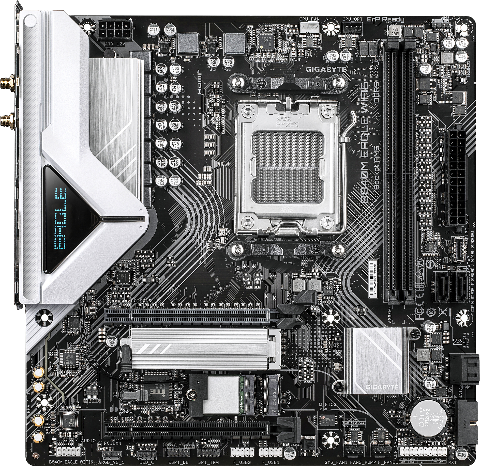 Материнcкая плата GIGABYTE AMD B840 (B840_EAGLE_WIFI6E) фото3