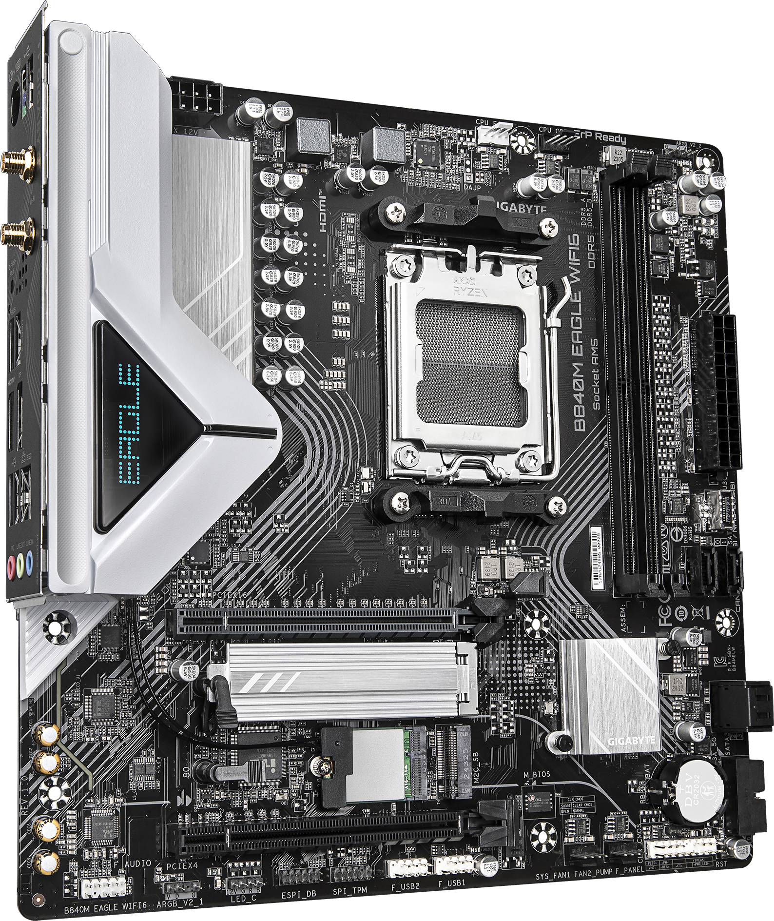 Материнcкая плата GIGABYTE AMD B840 (B840_EAGLE_WIFI6E) фото2