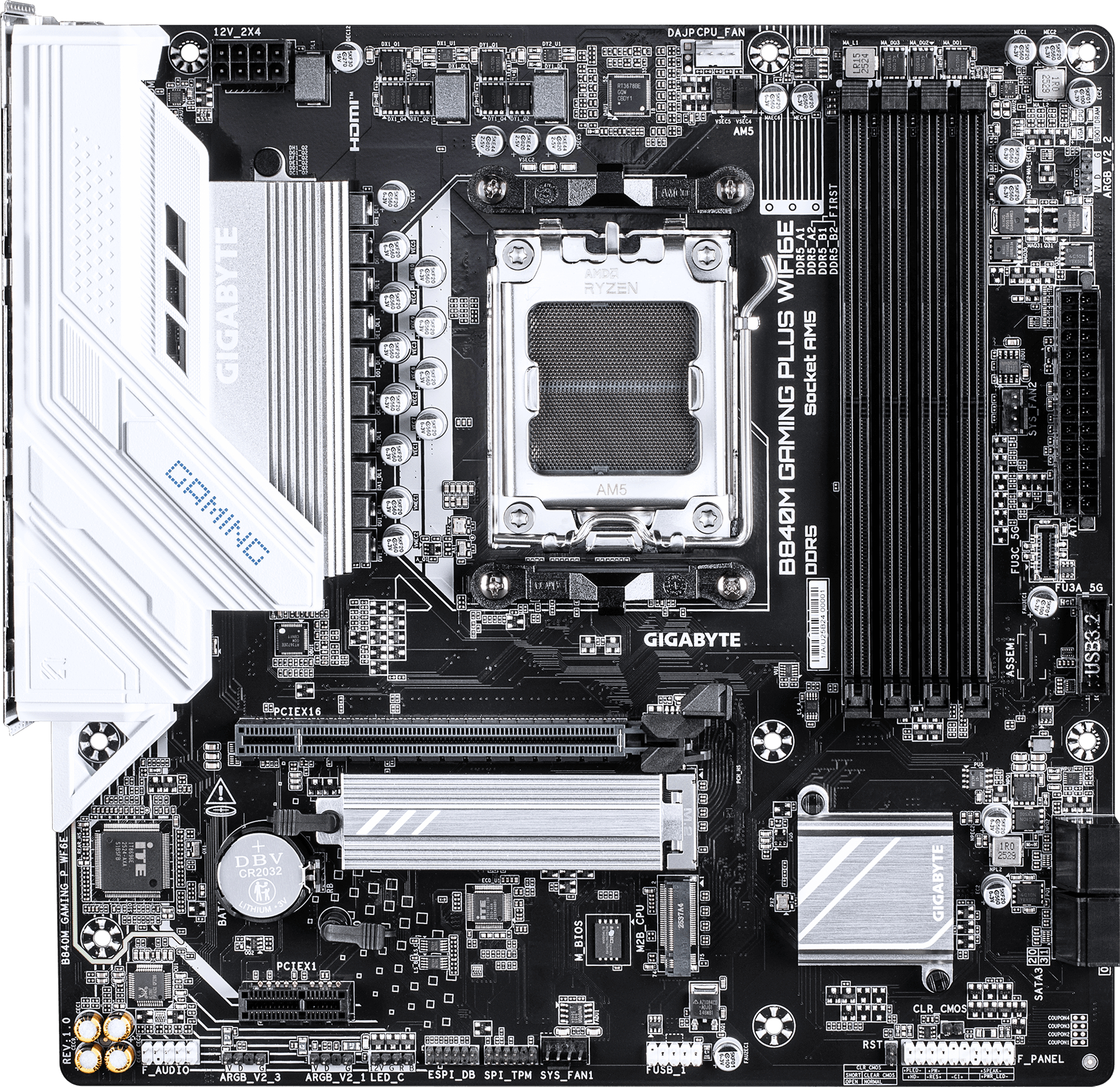 Материнcкая плата GIGABYTE AMD B840 (B840M_GAMING_PLUS_WIFI6E) фото2