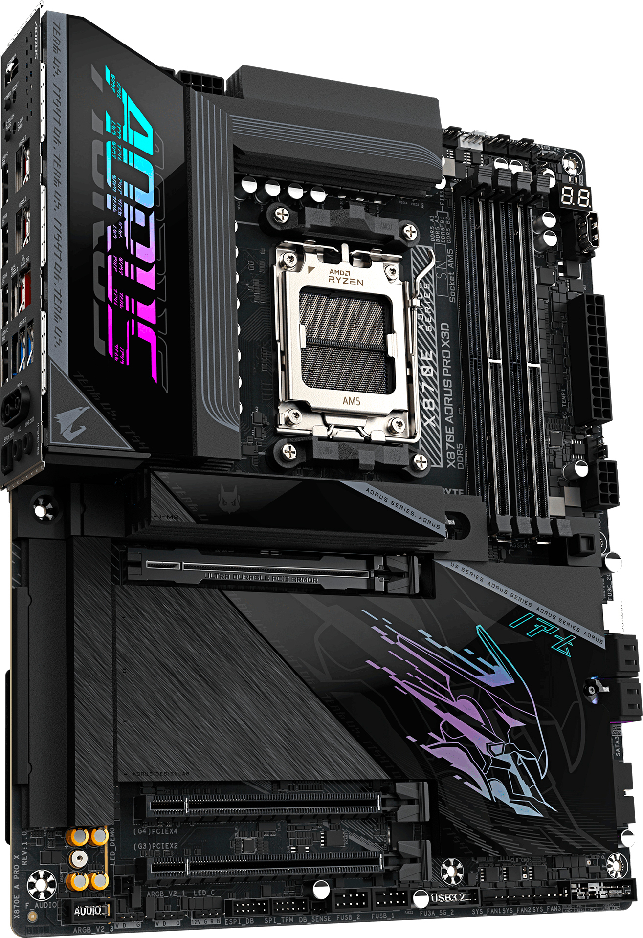 Материнcкая плата GIGABYTE AMD X870E (X870E_AORUS_PRO_X3D) фото3