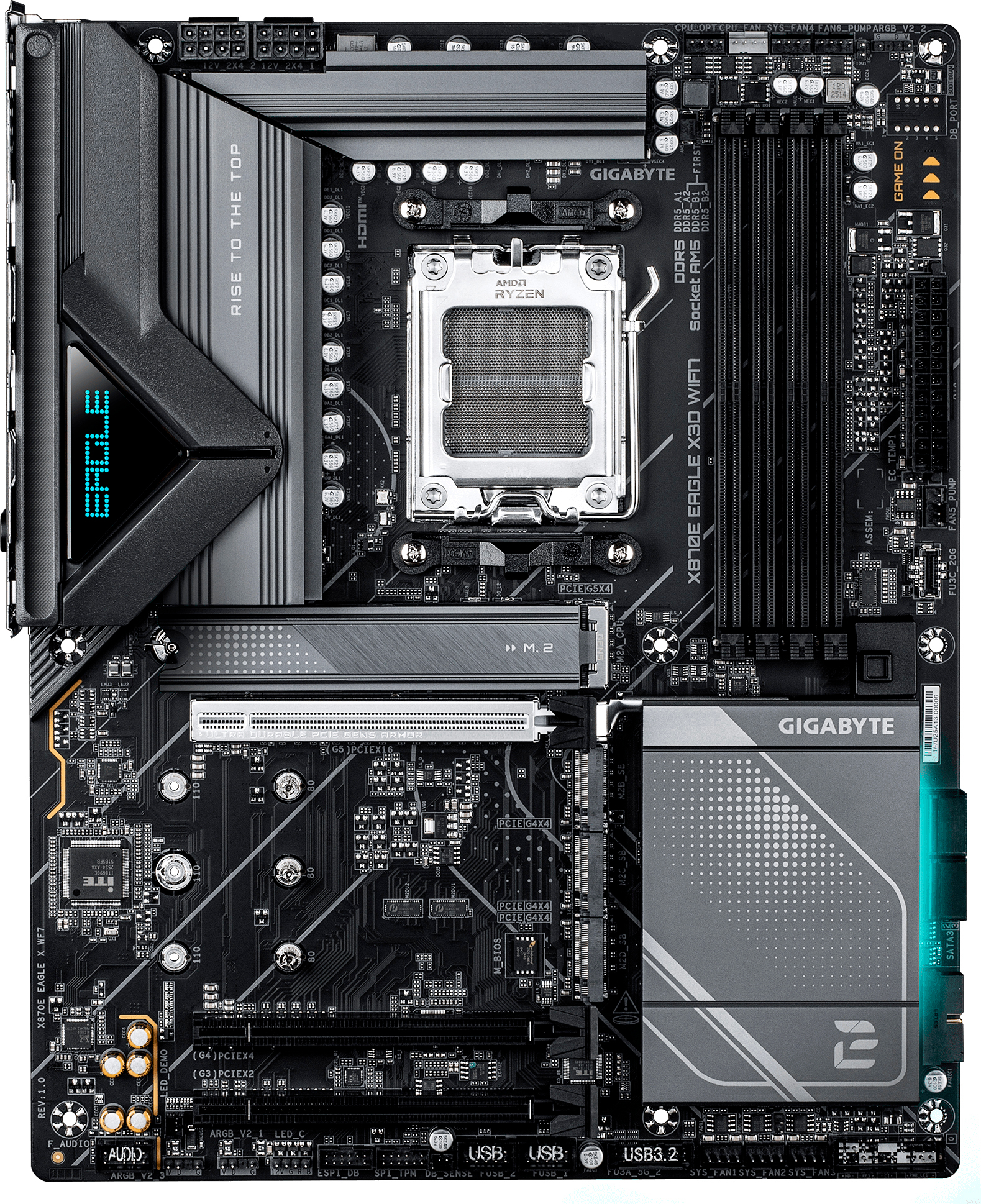 Материнcкая плата GIGABYTE AMD X870E (X870E_EAGLE_X3D_WIFI7) фото2