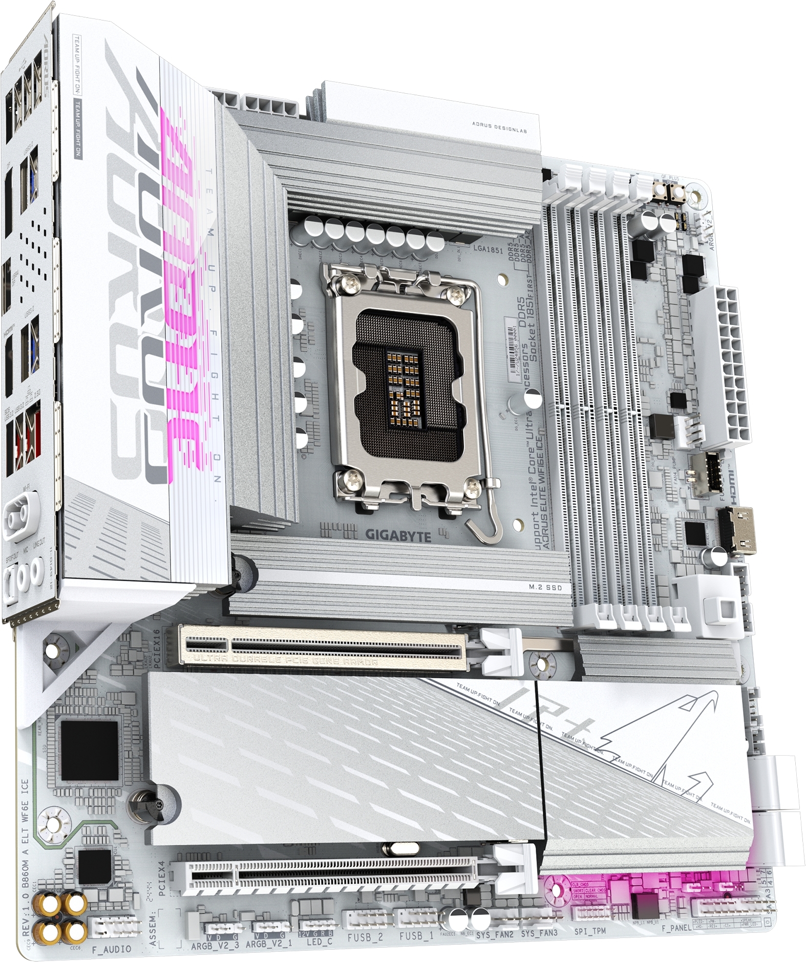 Материнcкая плата GIGABYTE Intel B860 (B860M_AORUS_ELITE_WIFI6E_ICE) фото3