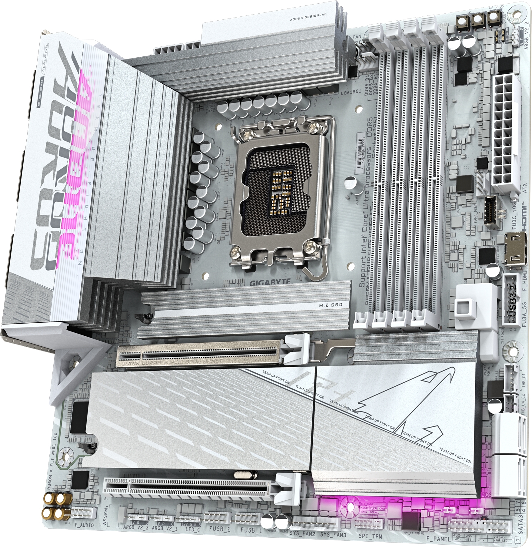 Материнcкая плата GIGABYTE Intel B860 (B860M_AORUS_ELITE_WIFI6E_ICE) фото4