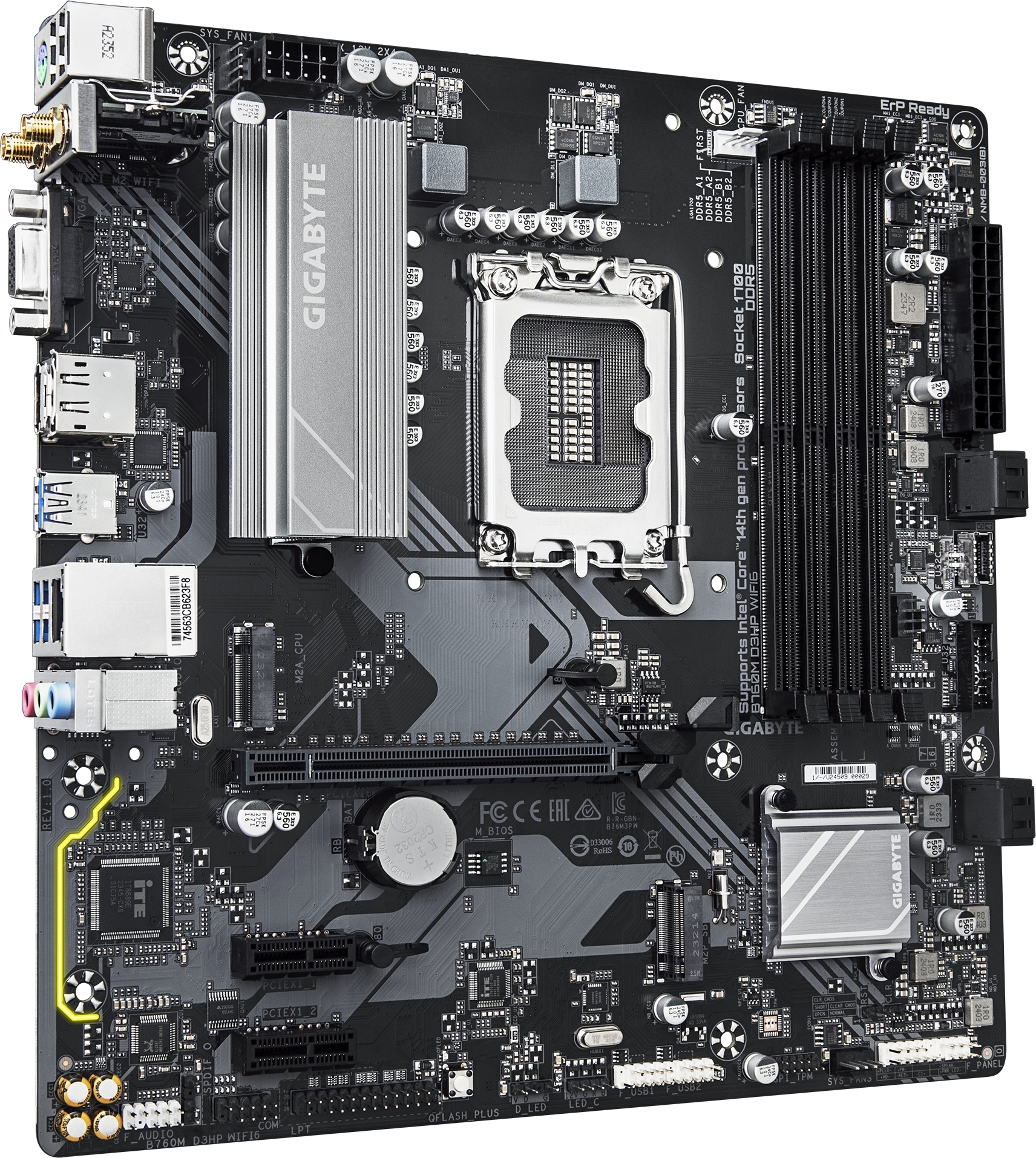 Материнcкая плата GIGABYTE Intel B760 (B760M_D3HP_WIFI6) фото3