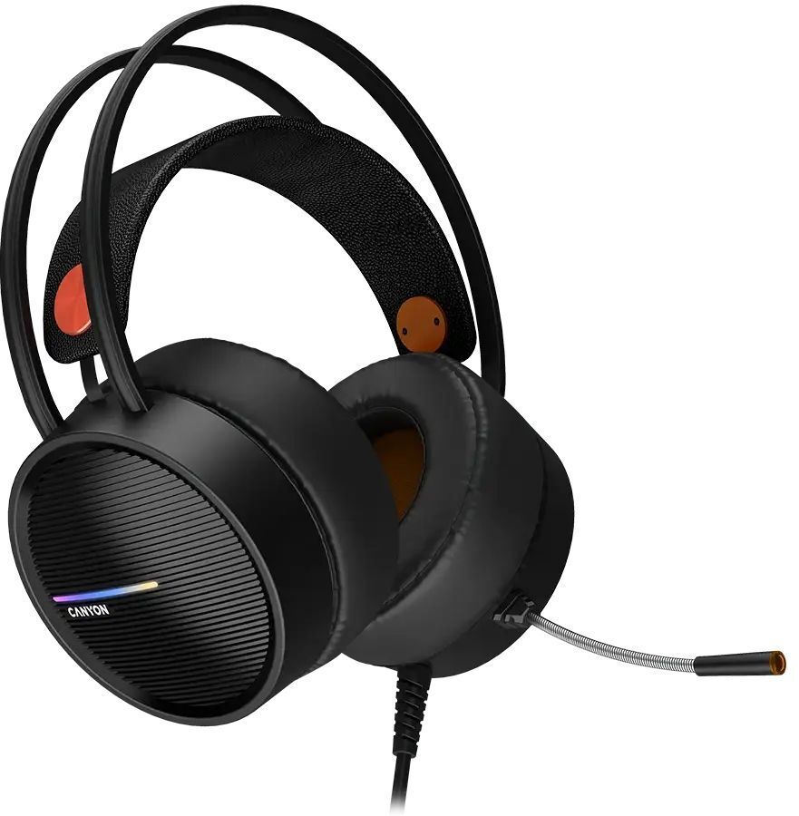 Игровая гарнитура Canyon Interceptor GH-8A Black and Orange (CND-SGHS8A) фото2