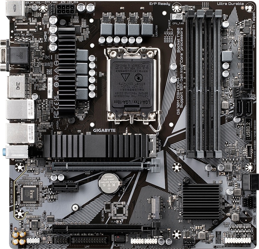 Материнcкая плата GIGABYTE Intel Q670 (Q670M_D3H_DDR4) фото2