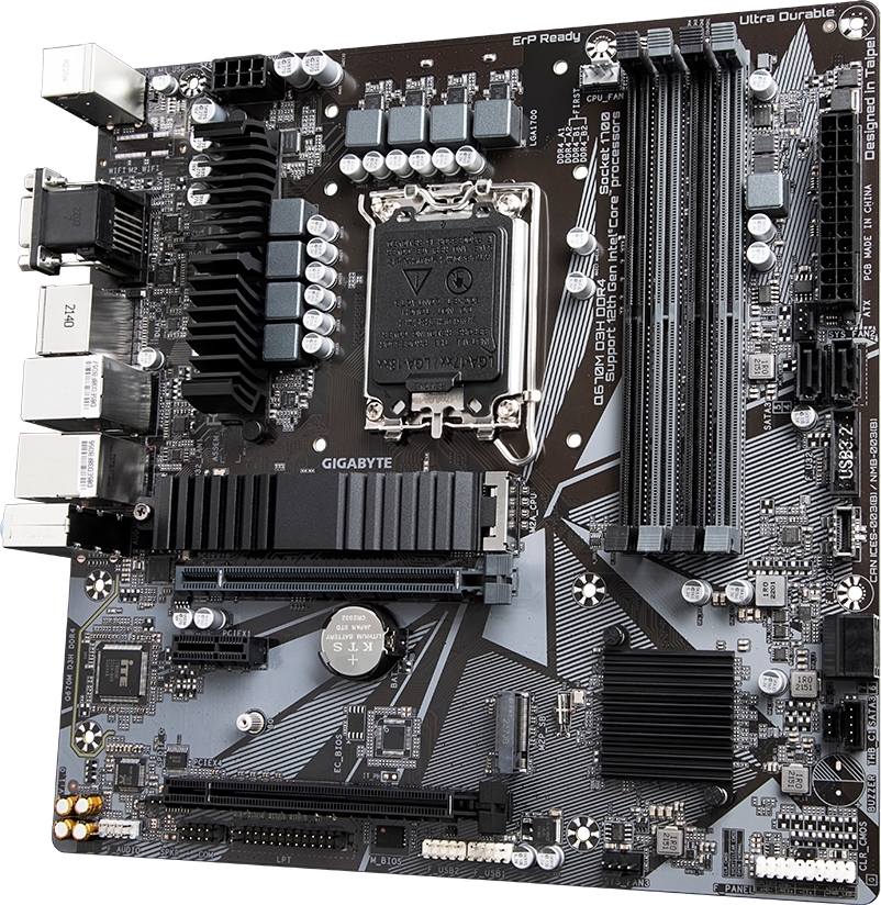 Материнcкая плата GIGABYTE Intel Q670 (Q670M_D3H_DDR4) фото4