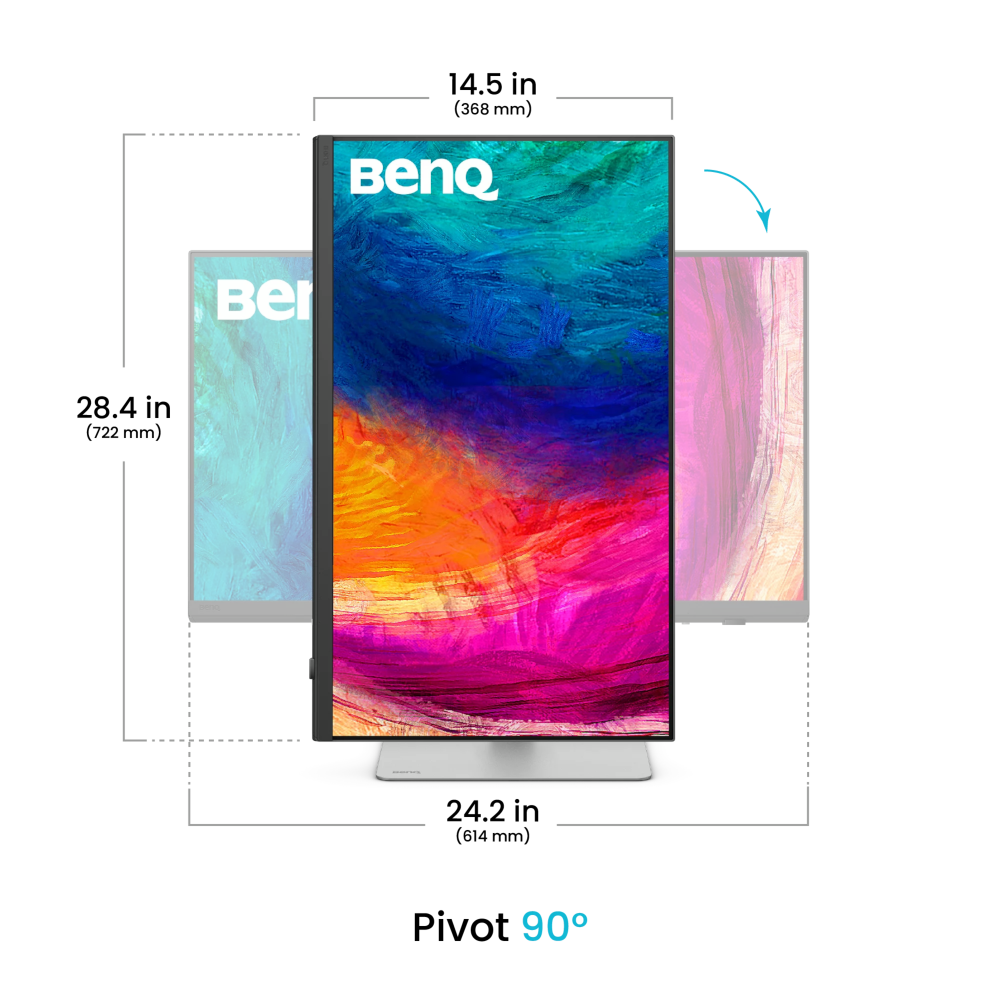 Монітор 27" BENQ PD2730S WHITE (9H.LN7LA.TBE) фото