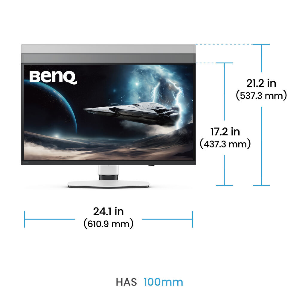 Монітор 26.5" BENQ EX271UZ White (9H.LP2LA.TBE) фото12