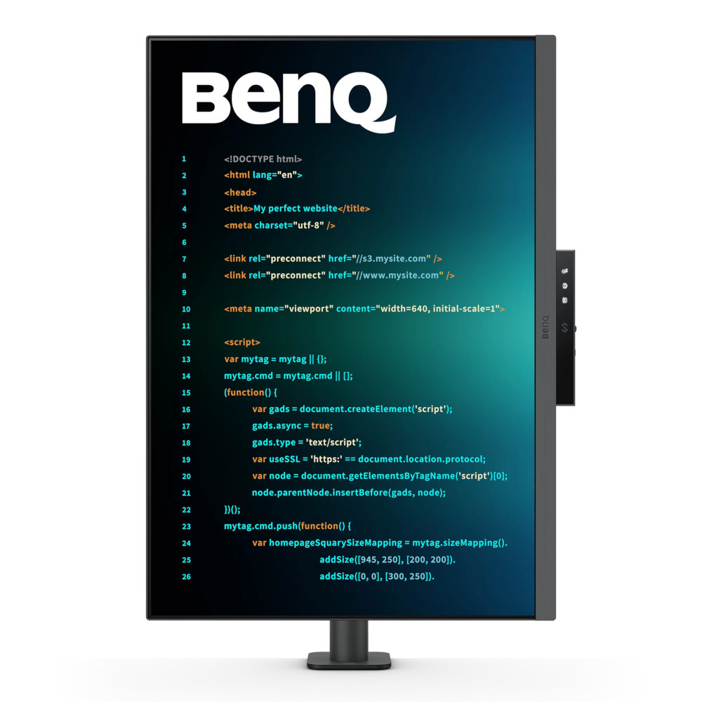 Монітор 28.2" BENQ RD280UA METALLIC GREY (9H.LM2LJ.TBE) фото11