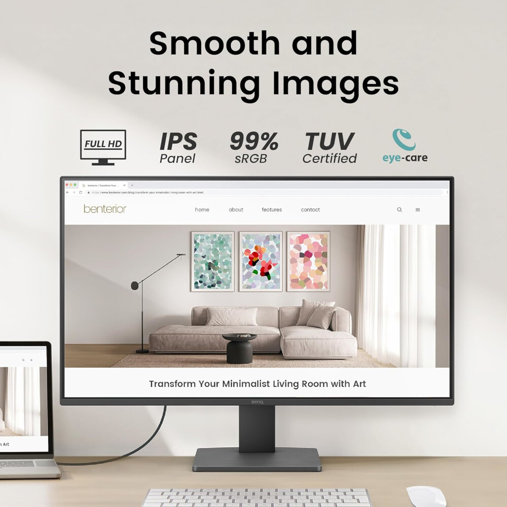 Монітор 27" BENQ GW2791 Black (9H.LNFLJ.LBE) фото