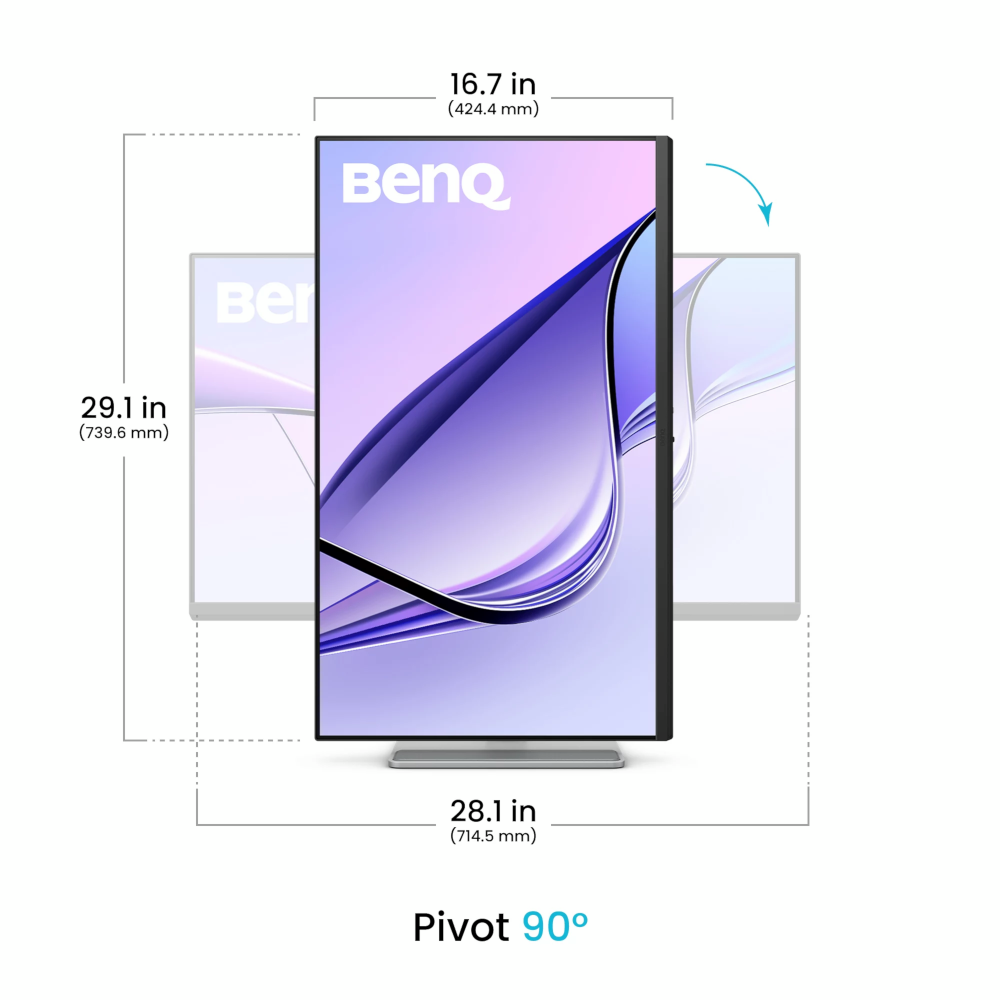 Монітор 31.5" BENQ MA320U Silver (9H.LMXLB.QBE) фото4