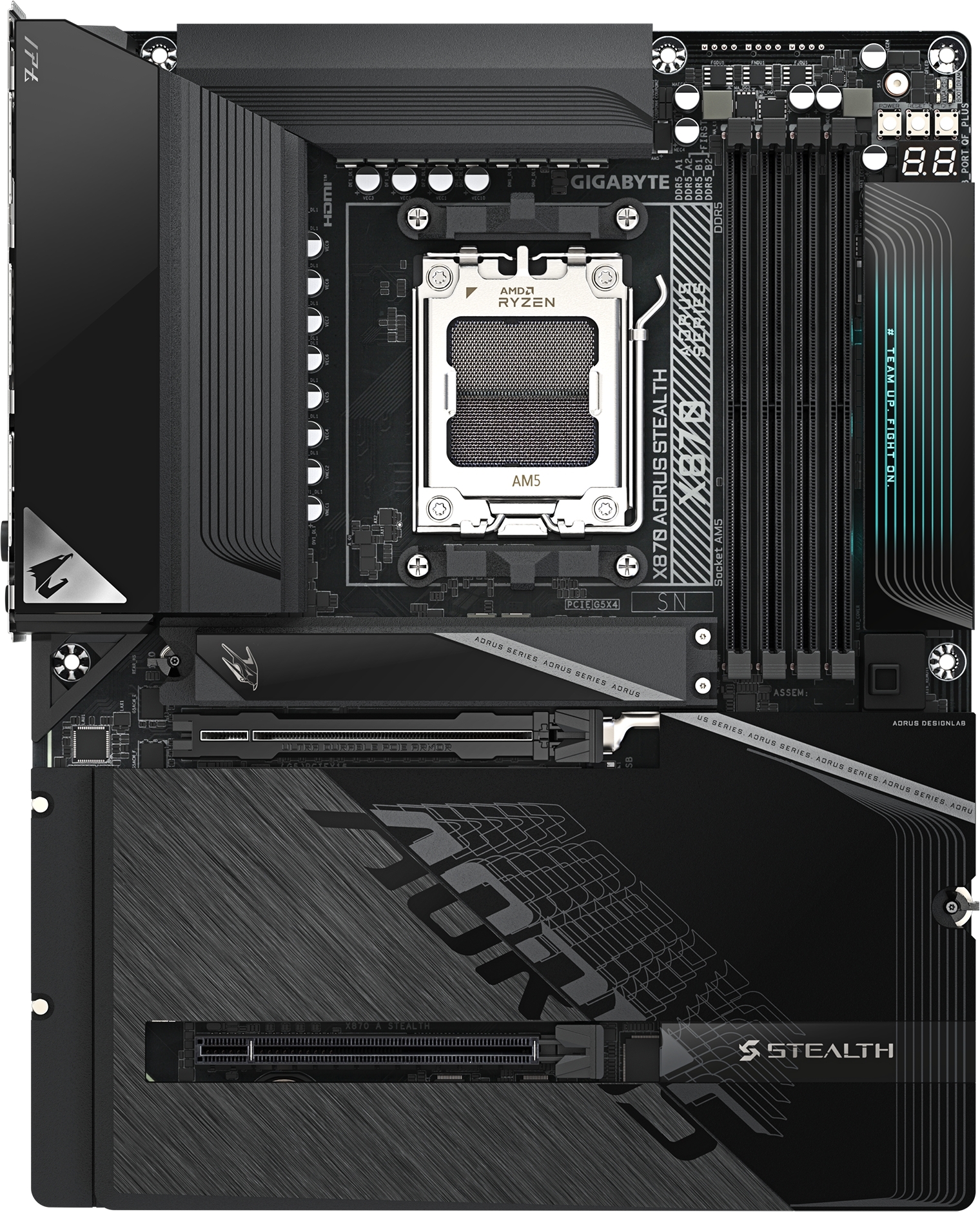 Материнcкая плата GIGABYTE AMD X870 (X870_AORUS_STEALTH) фото2