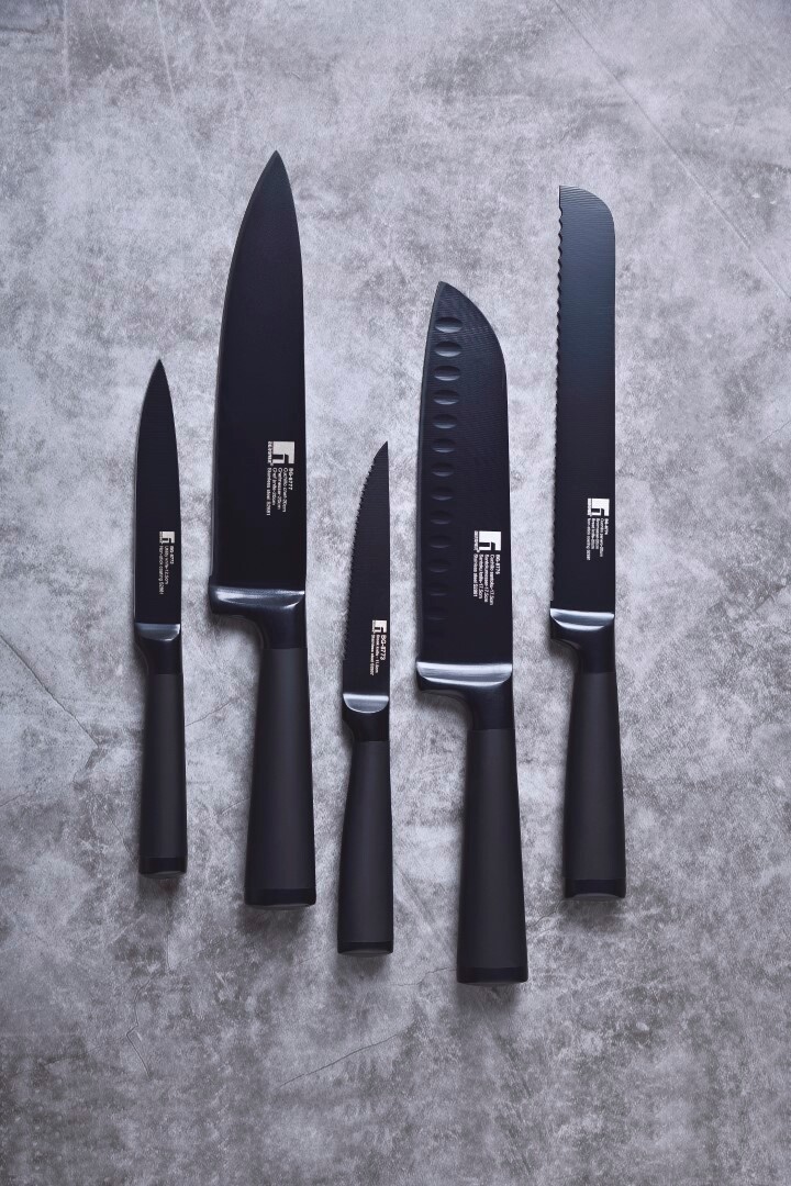 Ніж кухонний Bergner Blackblade, 20 см (BG-8777) фото