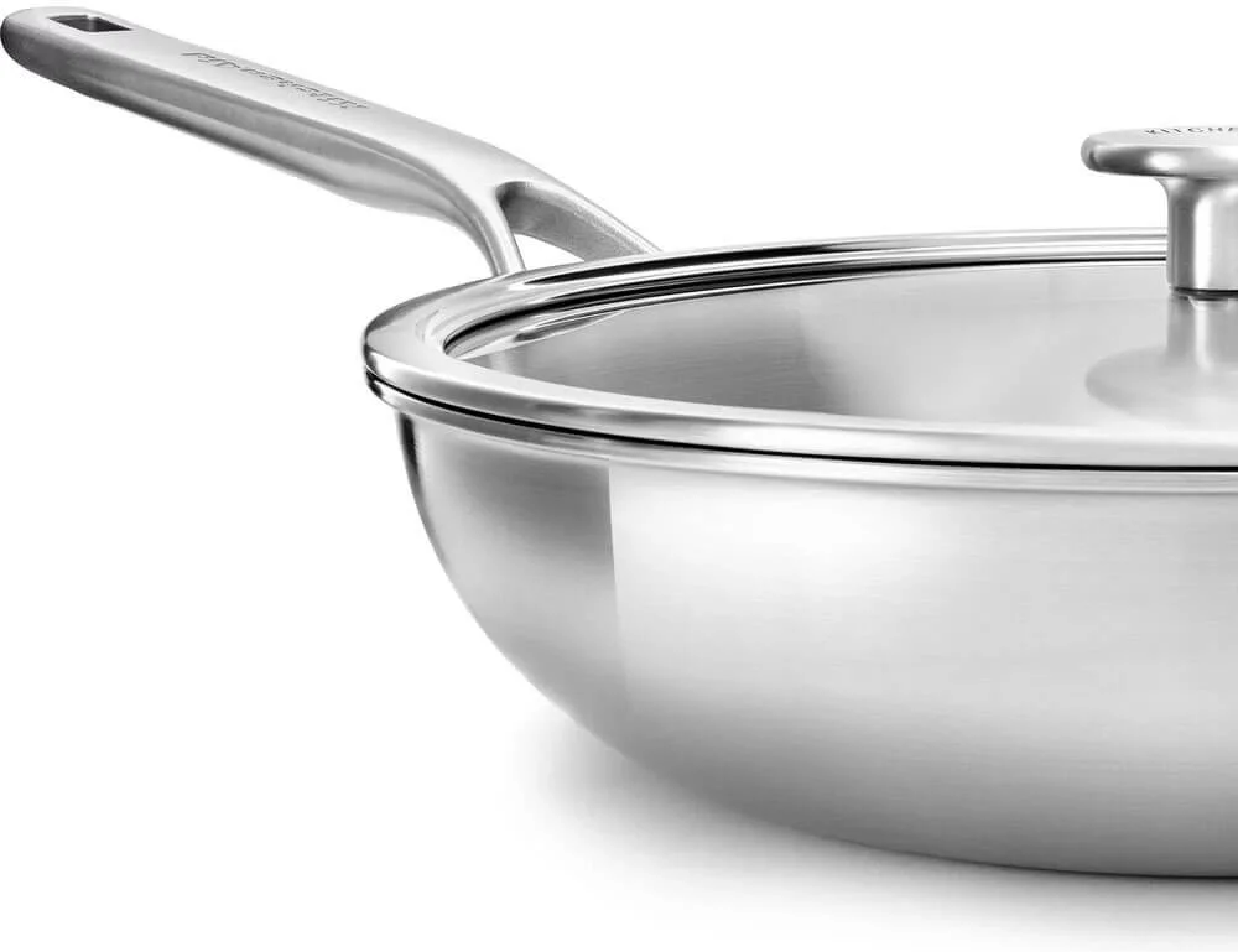 Сковорода Вок с крышкой KitchenAid MSS, 28 см, 3,5 л (CC003254-001) фото5