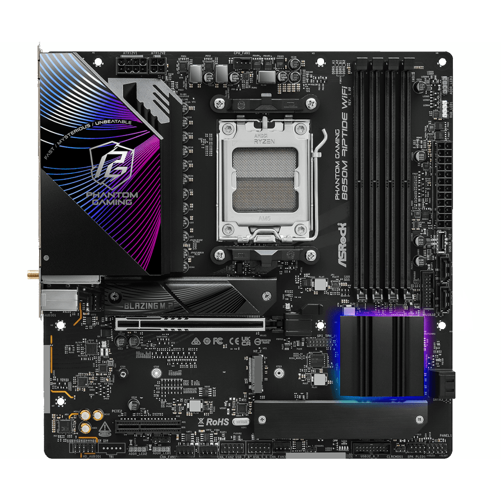 Материнcкая плата ASRock B850M RIPTIDE WIFI (B850M_RIPTIDE_WIFI) фото2