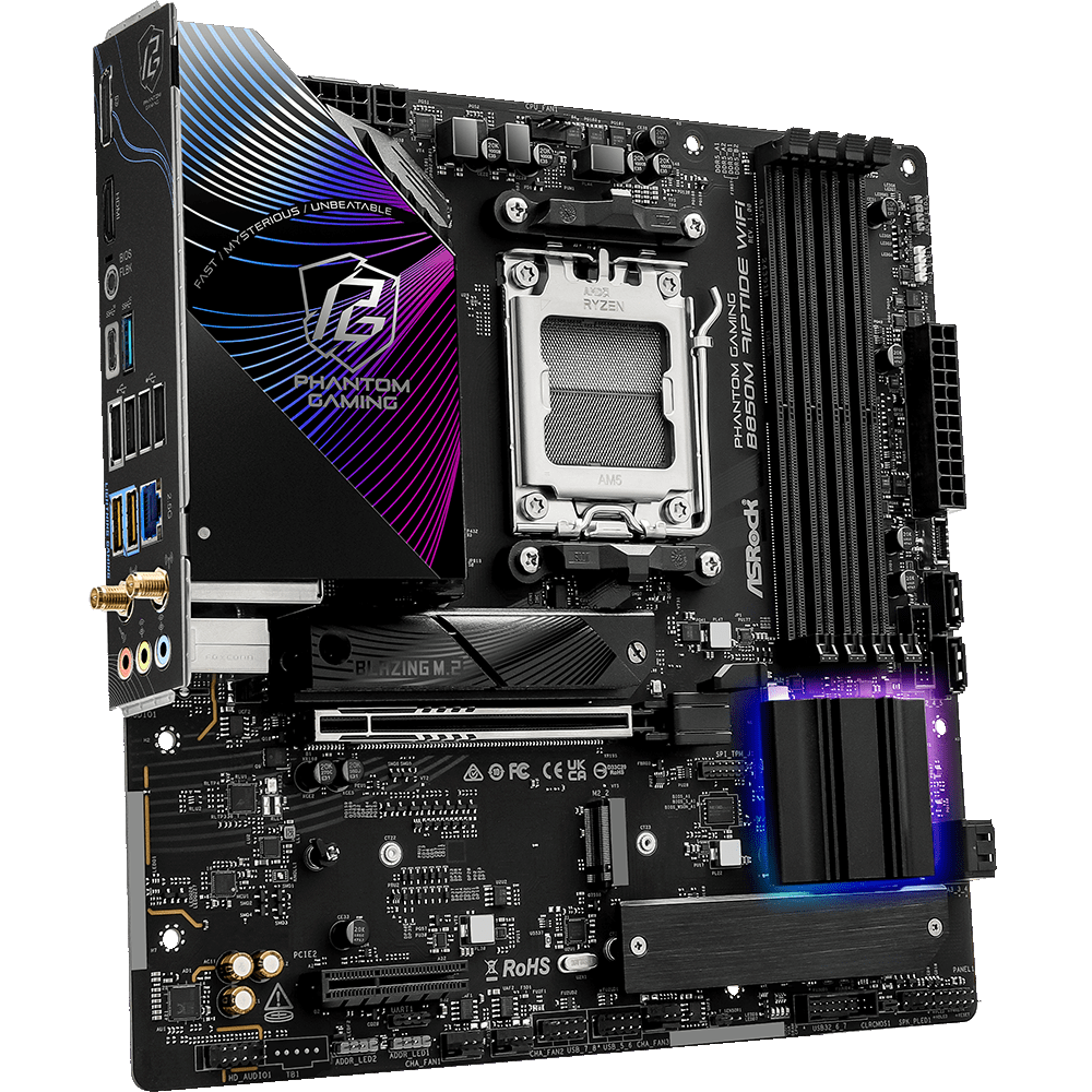 Материнcкая плата ASRock B850M RIPTIDE WIFI (B850M_RIPTIDE_WIFI) фото3