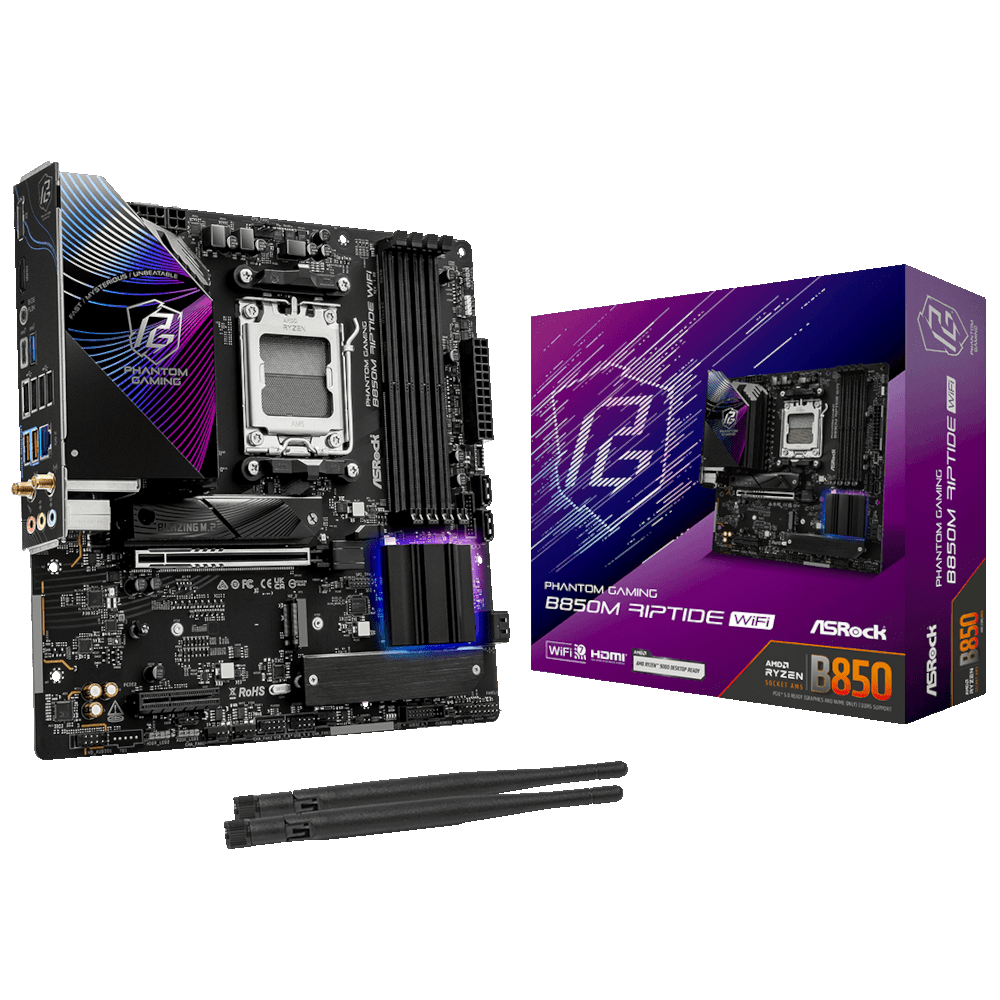 Материнcкая плата ASRock B850M RIPTIDE WIFI (B850M_RIPTIDE_WIFI) фото6