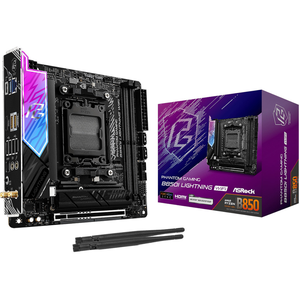 Материнcкая плата ASRock B850I LIGHTNING WIFI (B850I_LIGHTNING_WIFI) фото2