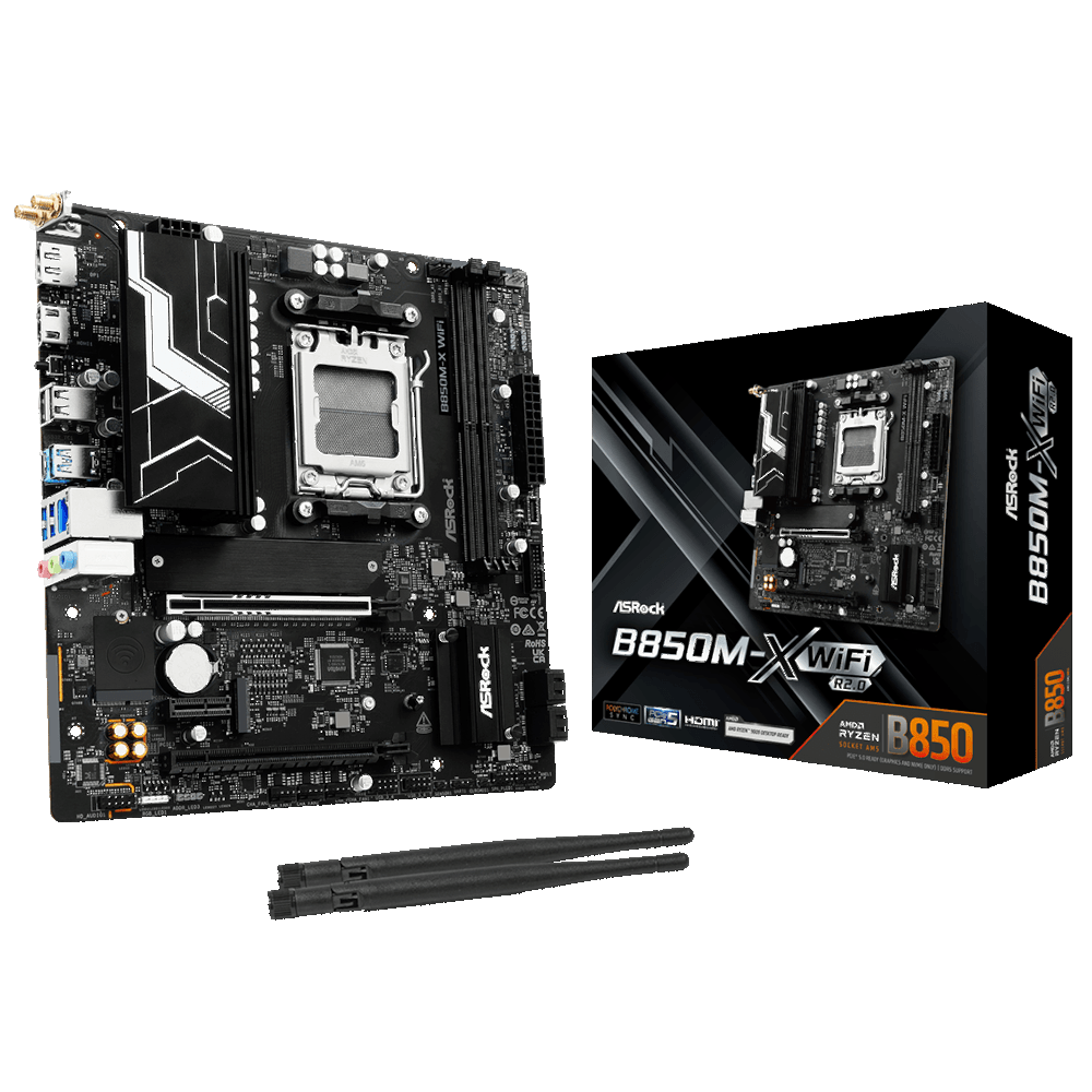 Материнcкая плата ASRock B850M-X WIFI R2.0 (B850M-X WIFI_R2.0) фото2