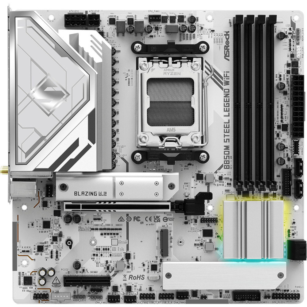Материнcкая плата ASRock B850M STEEL LEGEND WIFI (B850M_STEEL_LEGEND_WIFI) фото3