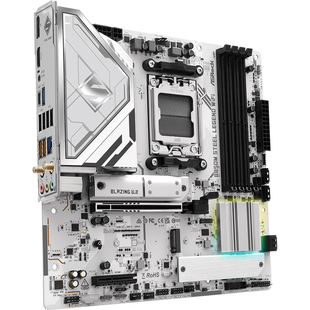 Материнcкая плата ASRock B850M STEEL LEGEND WIFI (B850M_STEEL_LEGEND_WIFI) фото4