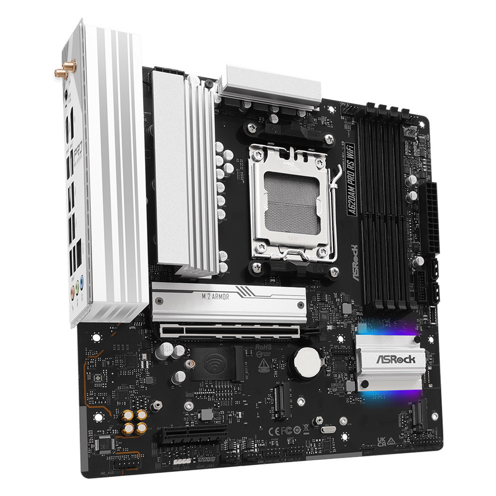 Материнcкая плата ASRock A620AM PRO RS WIFI (A620AM_PRO_RS_WIFI) фото2
