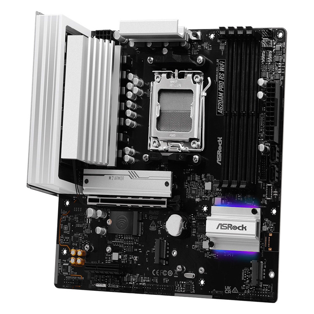 Материнcкая плата ASRock A620AM PRO RS WIFI (A620AM_PRO_RS_WIFI) фото3
