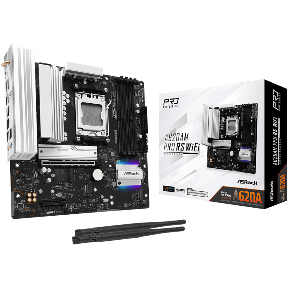 Материнcкая плата ASRock A620AM PRO RS WIFI (A620AM_PRO_RS_WIFI) фото5