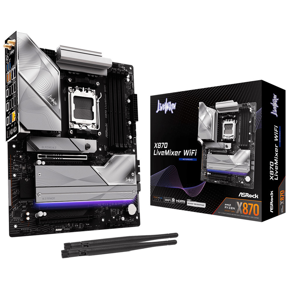Материнcкая плата ASRock X870 LIVEMIXER WIFI (X870_LIVEMIXER_WIFI) фото2