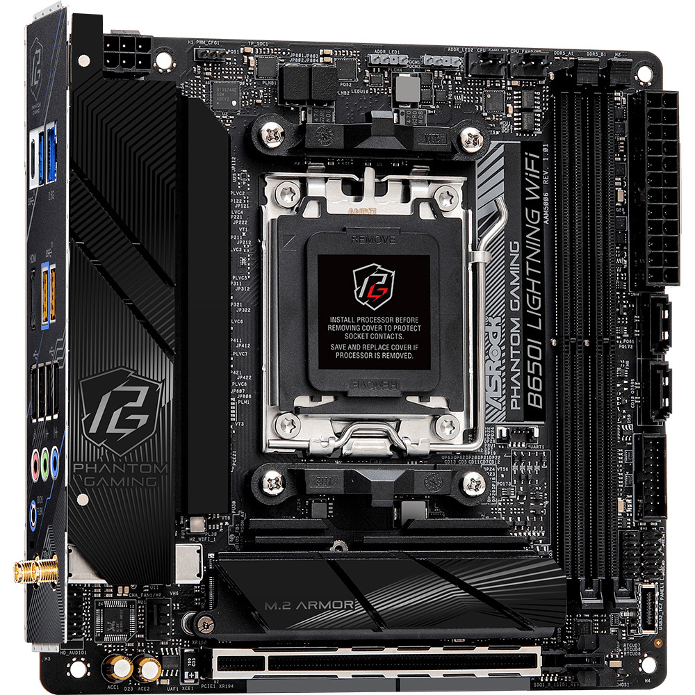 Материнcкая плата ASRock B650I LIGHTNING WIFI (B650I_LIGHTNING_WIFI) фото