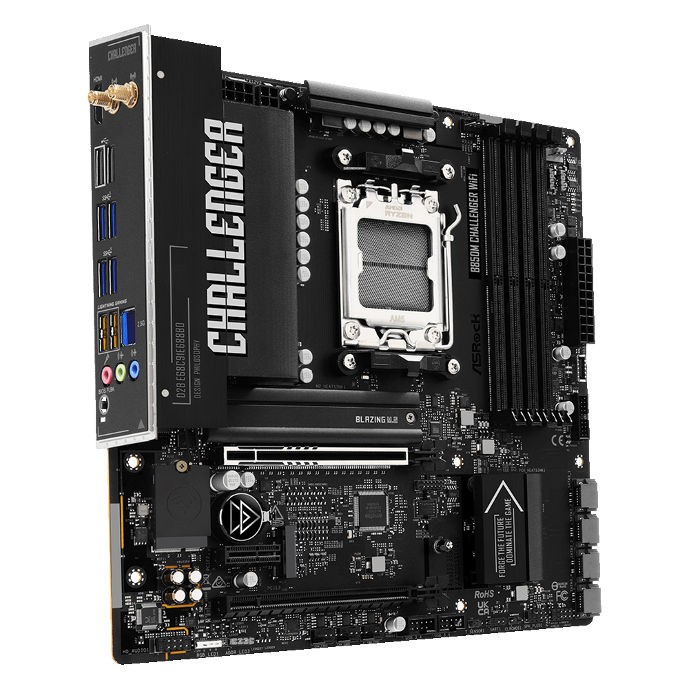 Материнcкая плата ASRock B850M CHALLENGER WIFI (B850M_CHALLENGER_WIFI) фото4