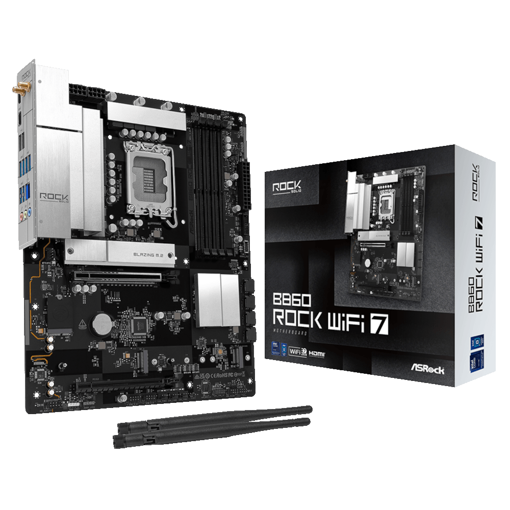 Материнcкая плата ASRock B860 ROCK WIFI 7 (B860_ROCK_WIFI_7) фото2
