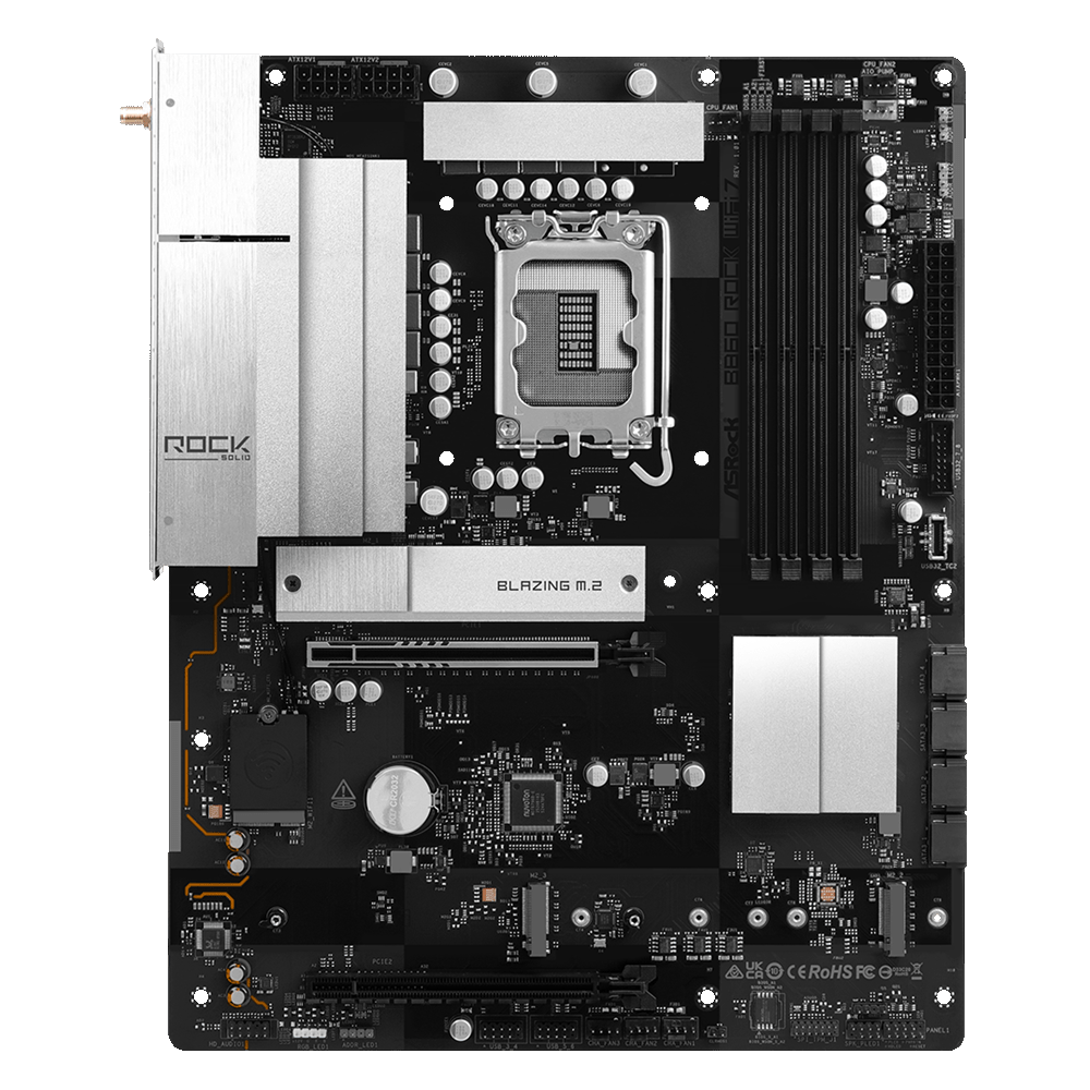 Материнcкая плата ASRock B860 ROCK WIFI 7 (B860_ROCK_WIFI_7) фото3