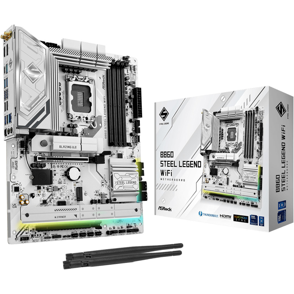 Материнcкая плата ASRock B860 STEEL LEGEND WIFI (B860_STEEL_LEGEND_WIFI) фото2
