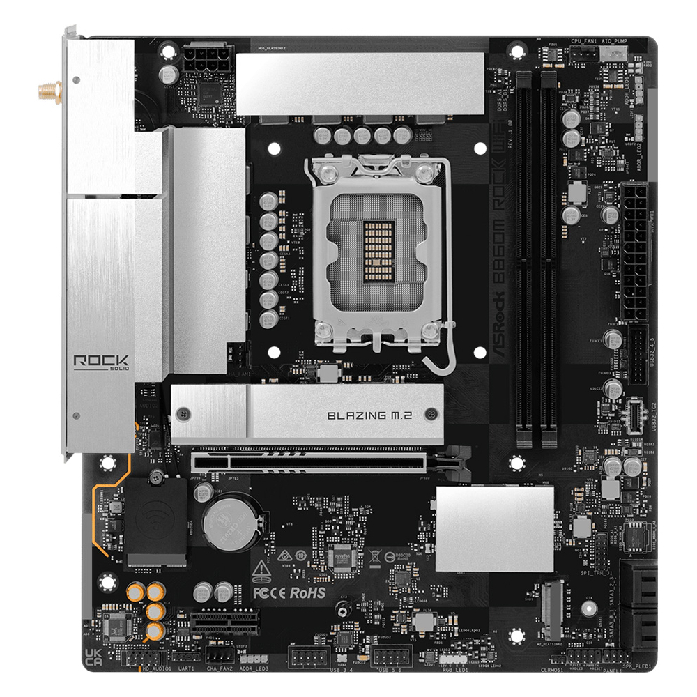 Материнcкая плата ASRock B860M ROCK WIFI (B860M_ROCK_WIFI) фото3