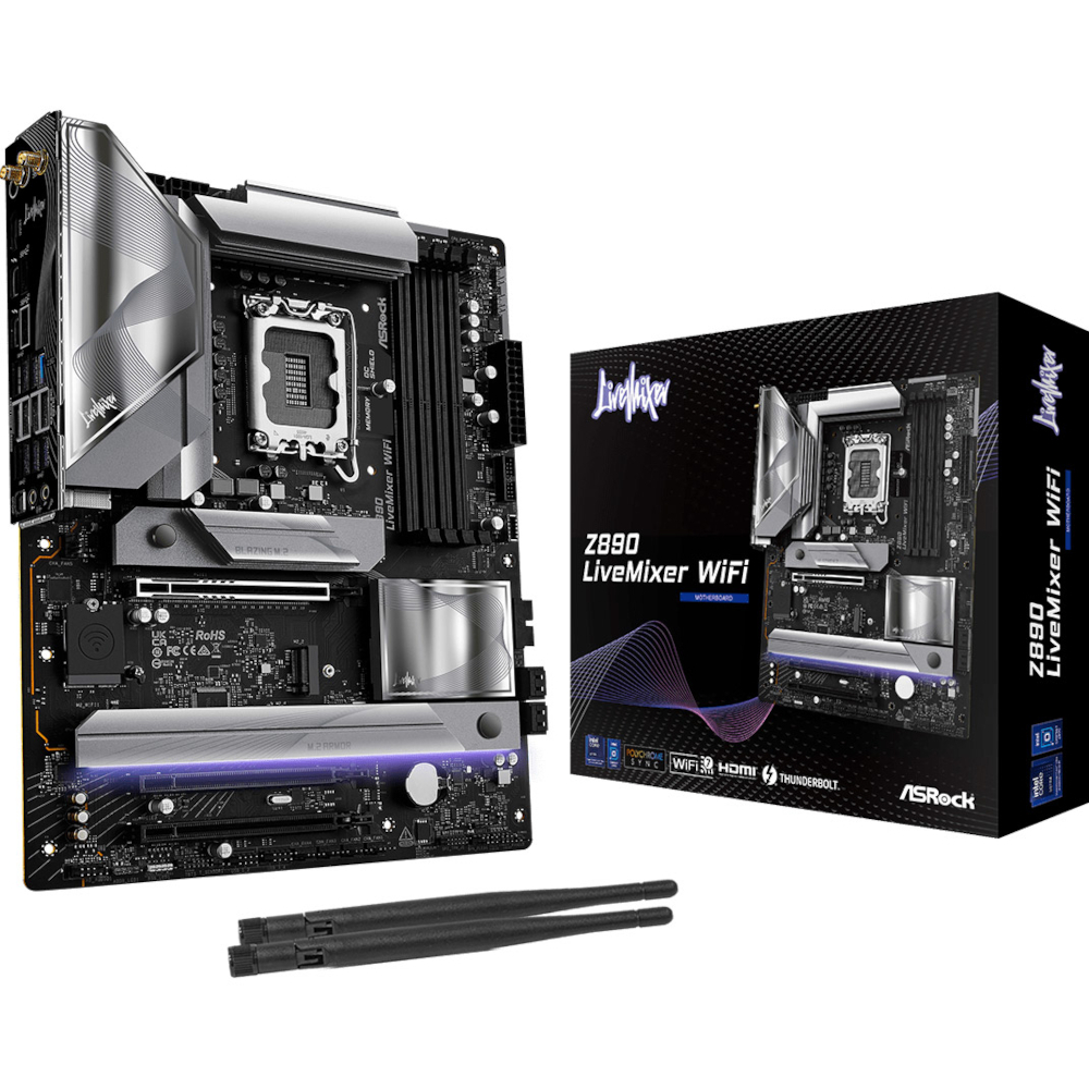 Материнcька плата ASRock Z890 LIVEMIXER WIFI (Z890_LIVEMIXER_WIFI) фото2