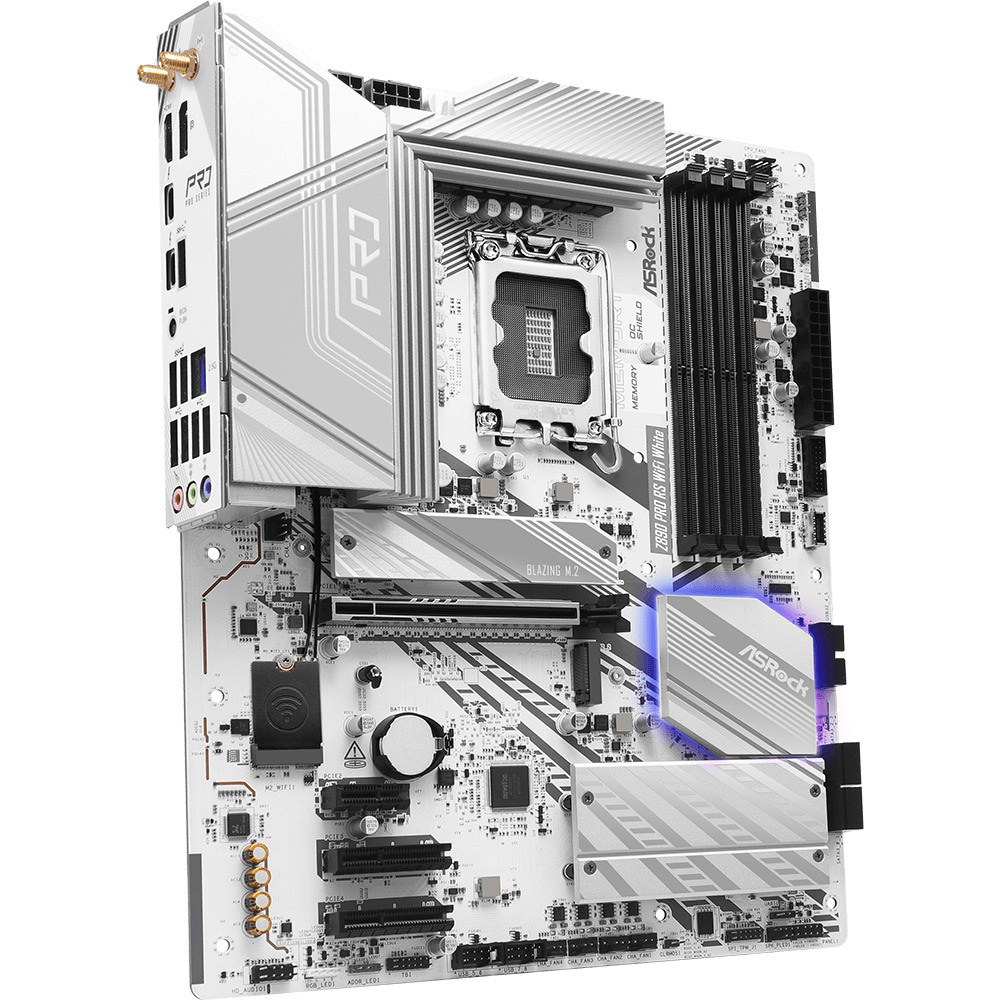Материнcкая плата ASRock Z890 PRO RS WIFI WHITE (Z890_PRO-RS_WIFI_WHITE) фото4