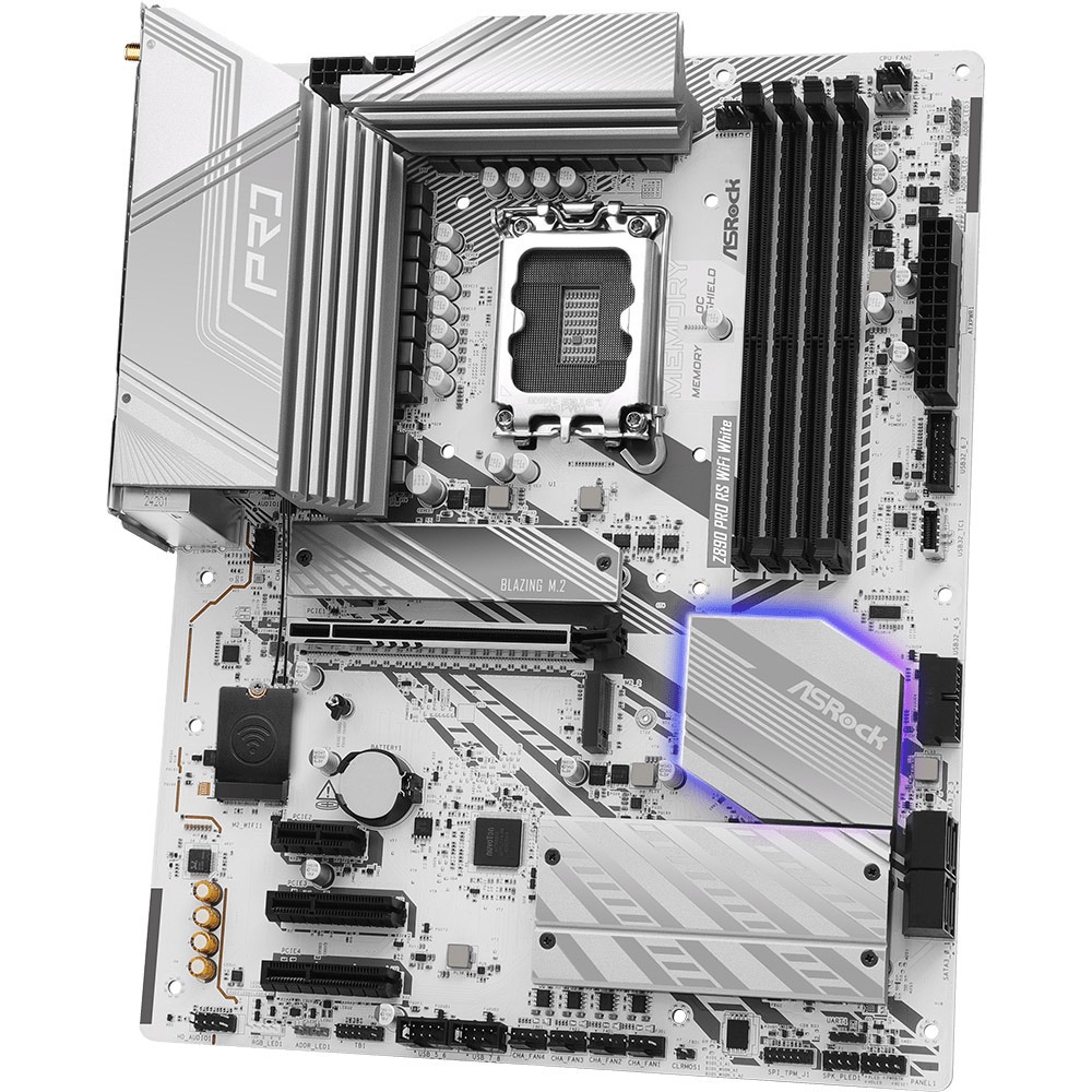 Материнcкая плата ASRock Z890 PRO RS WIFI WHITE (Z890_PRO-RS_WIFI_WHITE) фото5