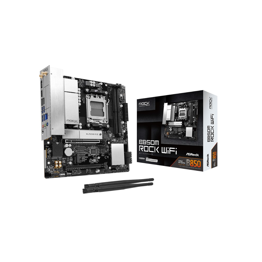 Материнcкая плата ASRock B850M ROCK WIFI (B850M_ROCK_WIFI) фото2