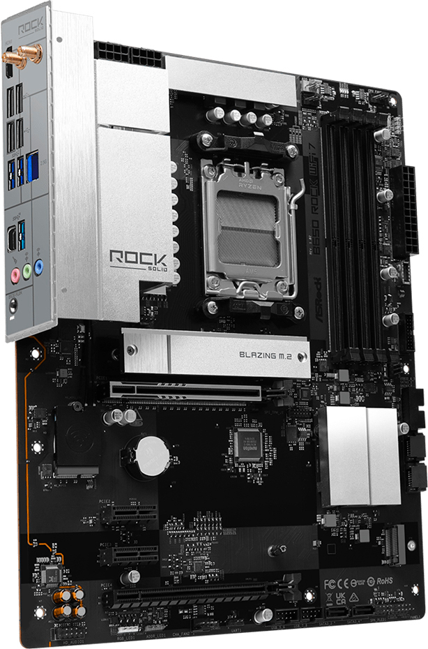 Материнcкая плата ASRock B650 ROCK WIFI 7 (B650_ROCK_WIFI_7) фото4