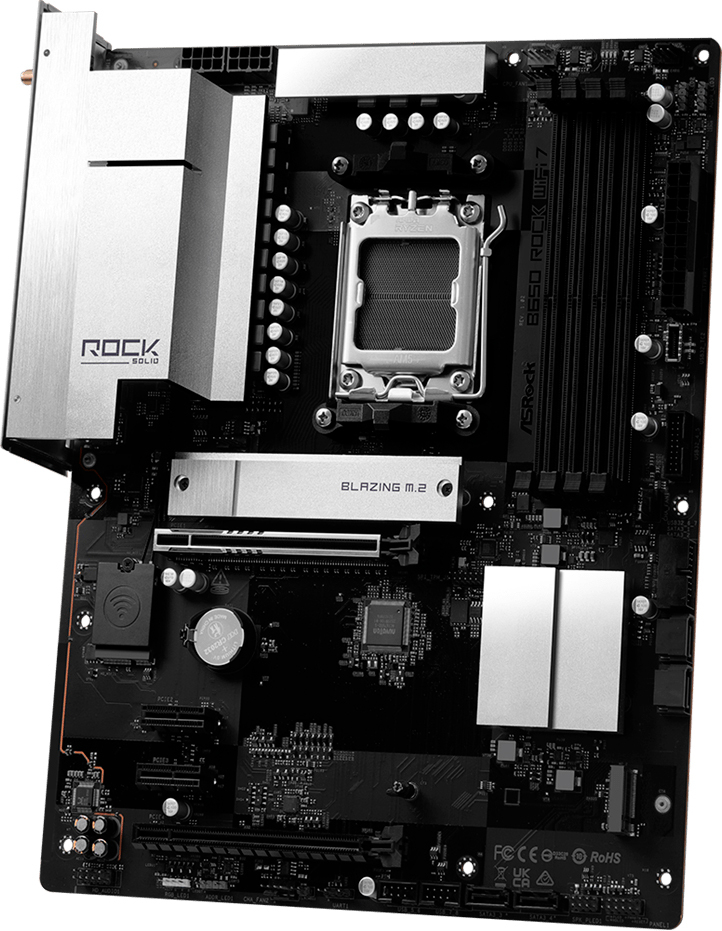 Материнcкая плата ASRock B650 ROCK WIFI 7 (B650_ROCK_WIFI_7) фото5