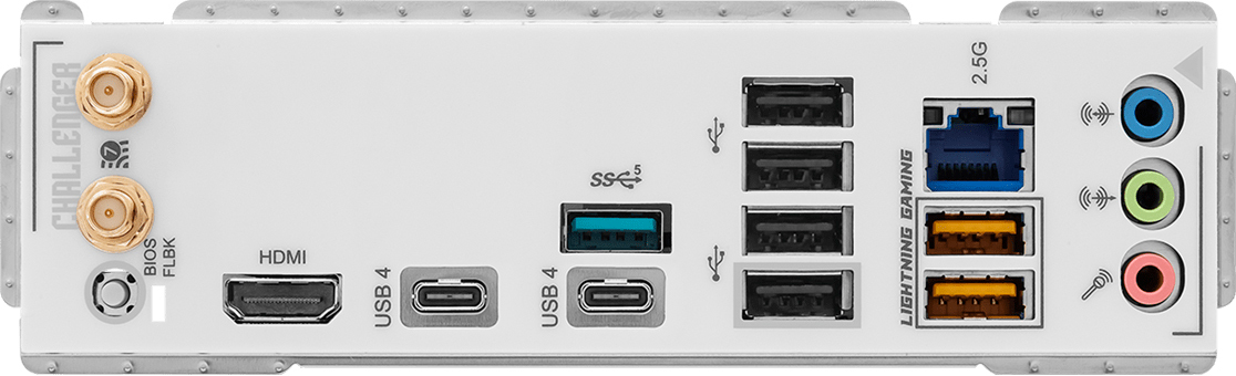 Материнcкая плата ASRock X870 CHALLENGER WIFI WHITE (X870_CHALLENGER_WIFI_WHITE) фото6