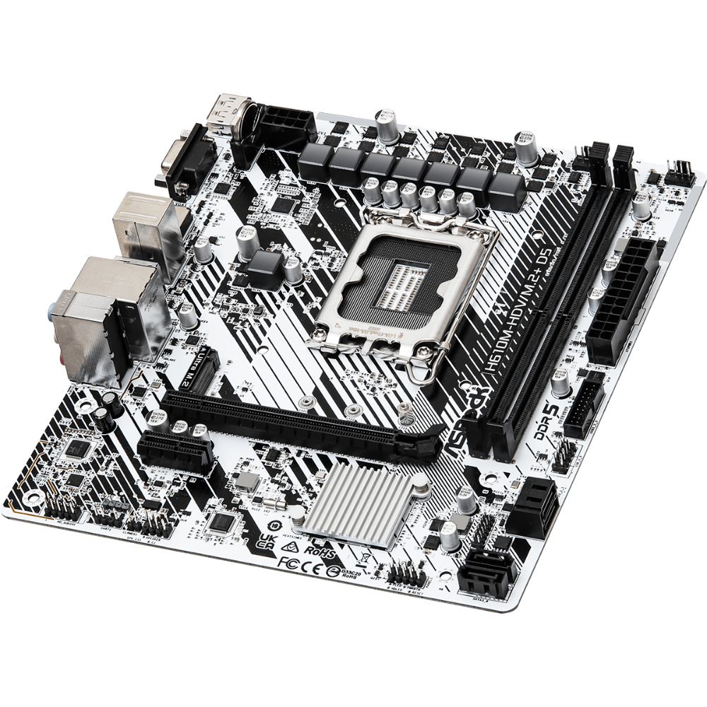 Материнcкая плата ASRock H610M-HDV/M.2+ D5 (H610M-HDV/M.2+ D5) фото3