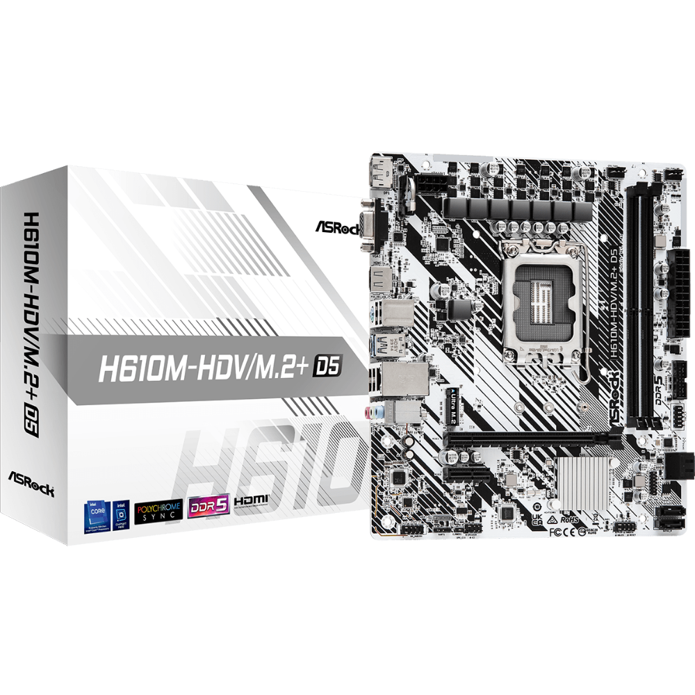 Материнcкая плата ASRock H610M-HDV/M.2+ D5 (H610M-HDV/M.2+ D5) фото5