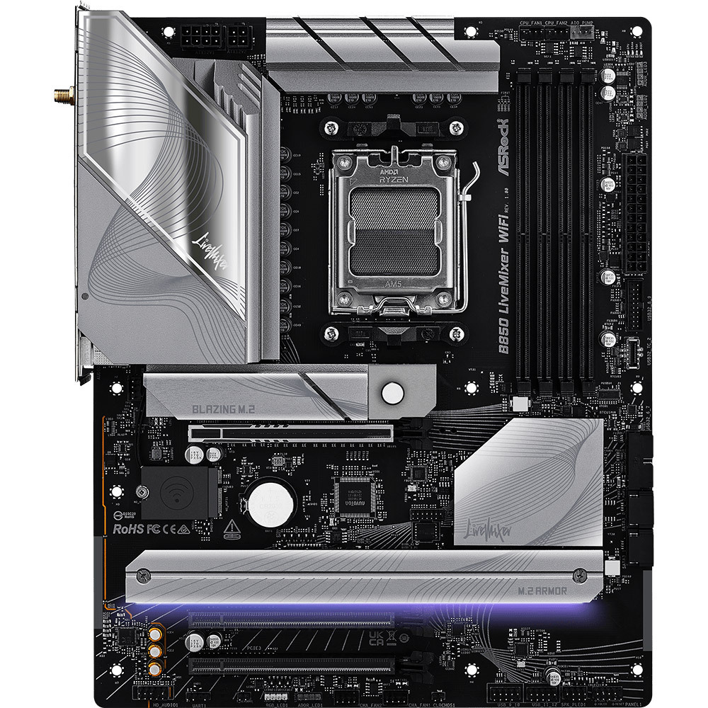 Материнcкая плата ASRock B850 LIVEMIXER WIFI (B850_LIVEMIXER_WIFI) фото2