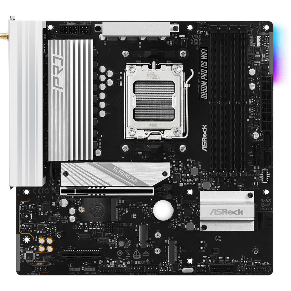 Материнcкая плата ASRock B850M PRO RS WIFI (B850M PRO_RS_WIFI) фото2